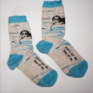 Blue Q long funny socks